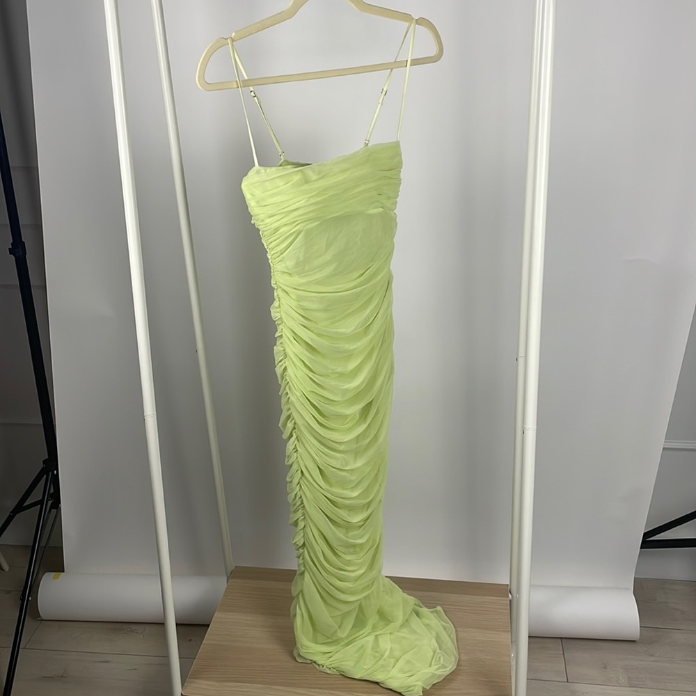 Neon green House of CB dress